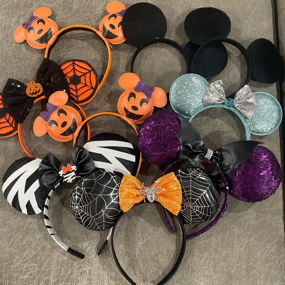 Lot of 9 Disney mouse ears